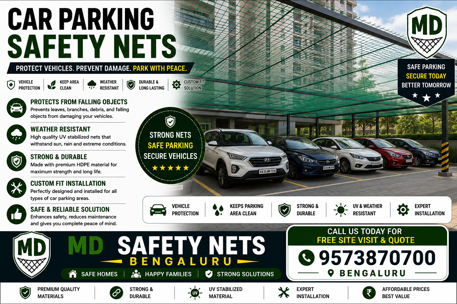 Car Parking Safety Net in bengaluru