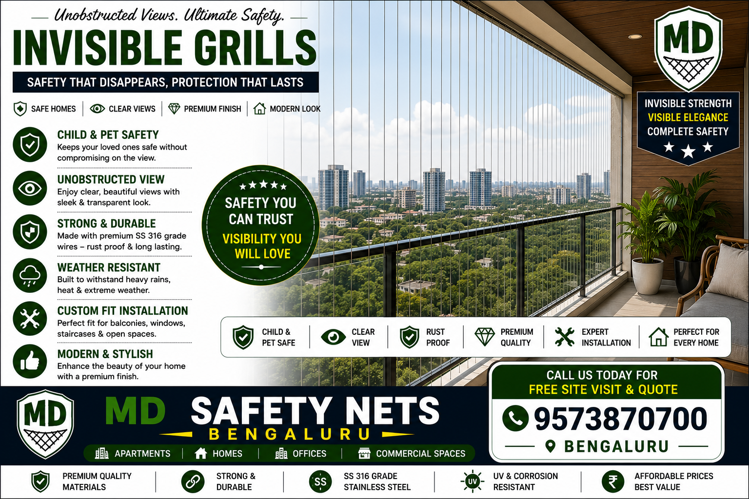 Invisible Grills in bengaluru