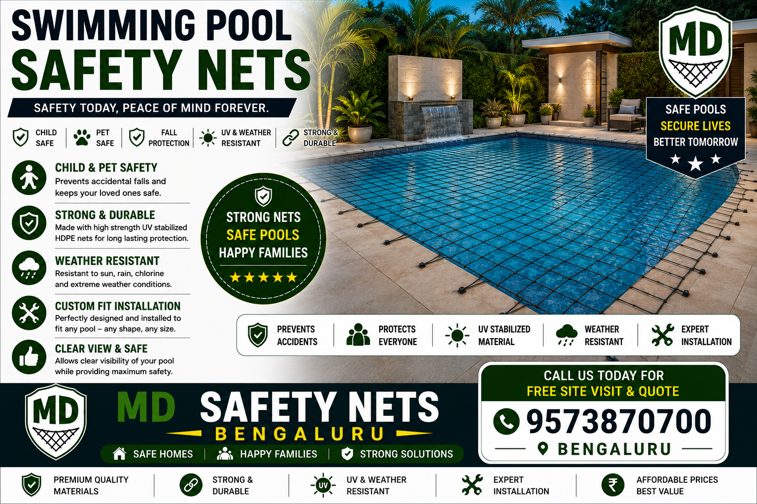 Swimming Pool Safety Net in bengaluru