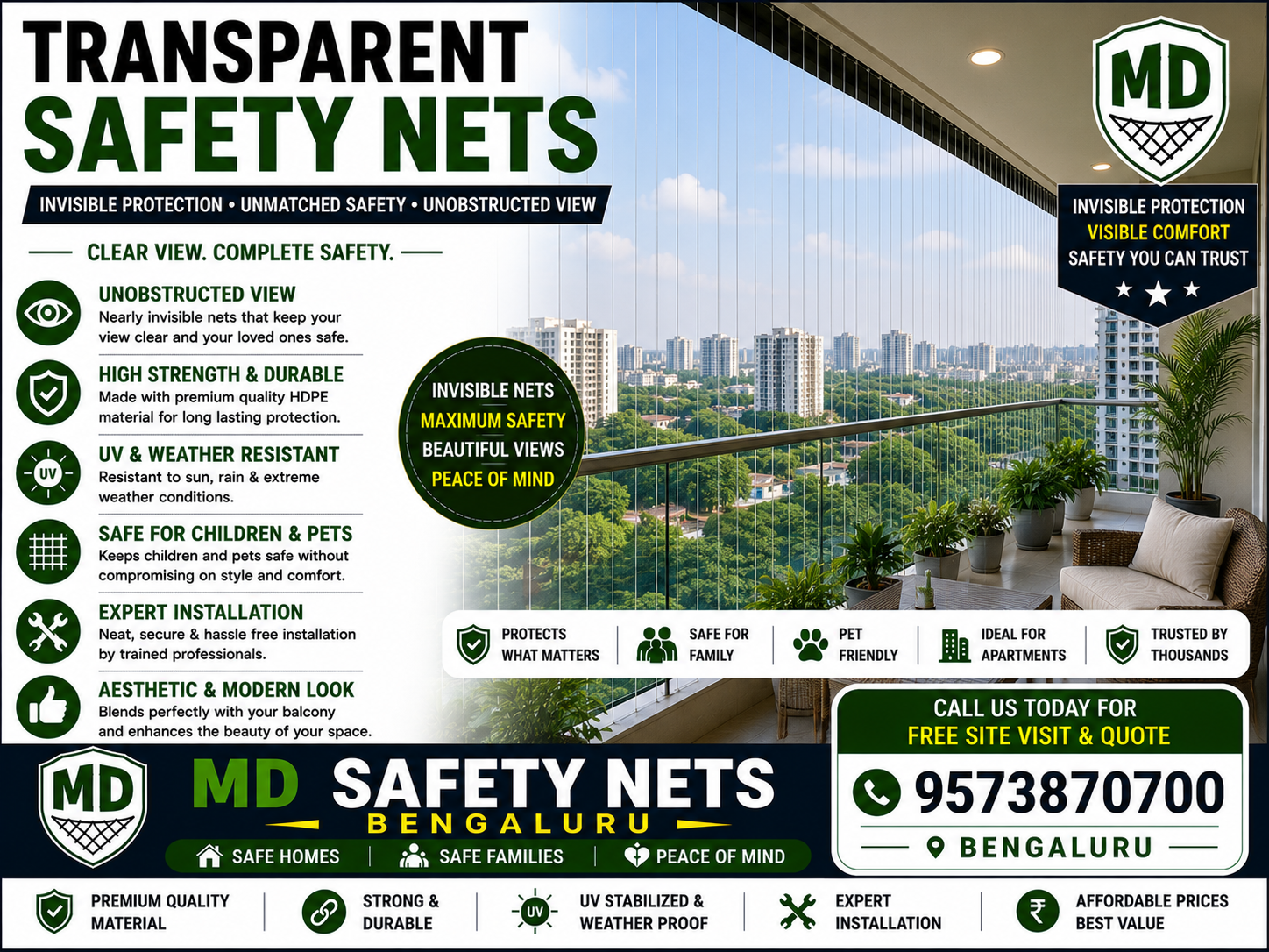 Transparent Safety Net in bengaluru