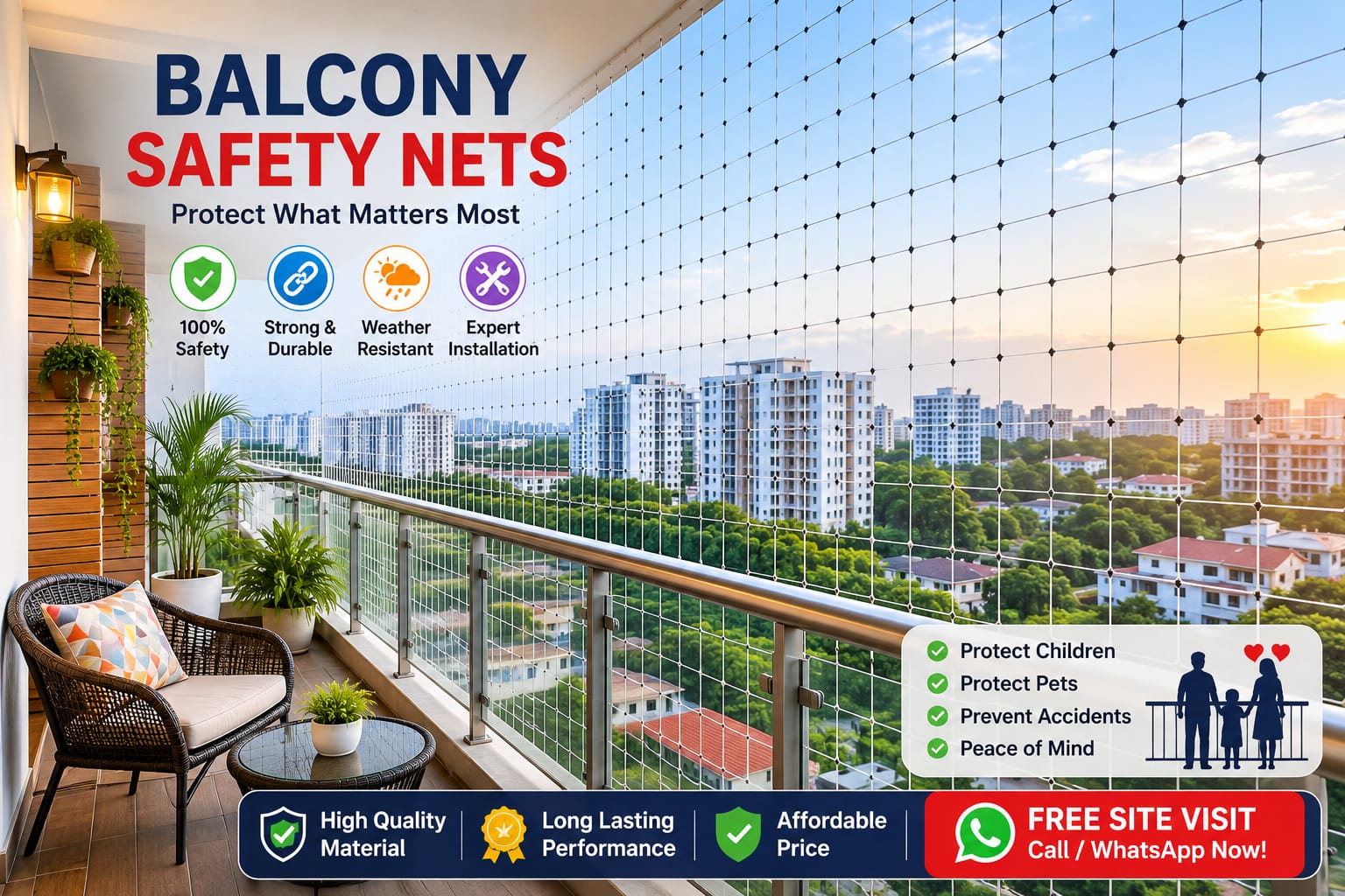 Balcony Safety Nets in bengaluru